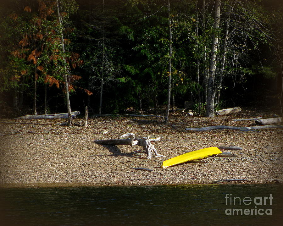 Yellow Kayak Photograph by Leone Lund