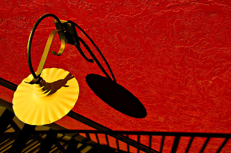 Yellow Lamp Photograph by Maria Coulson