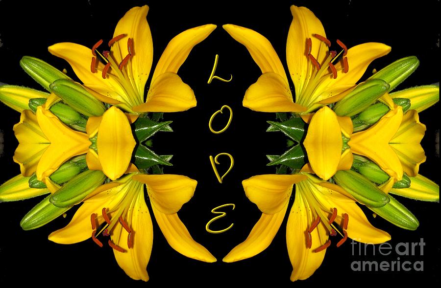 Yellow Lilies With Love Photograph by Rose Santuci-Sofranko