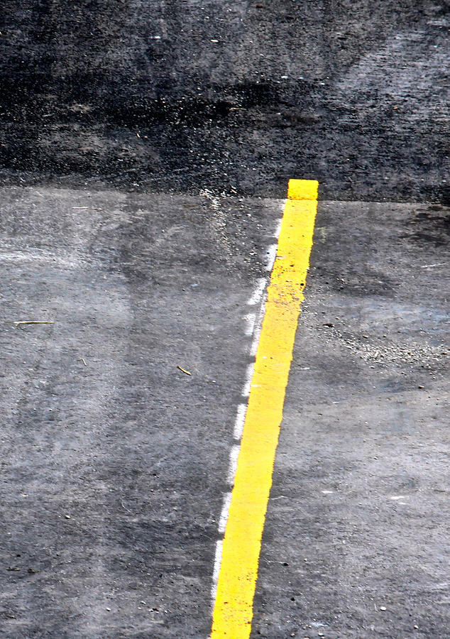Yellow Line Photograph by John Illingworth