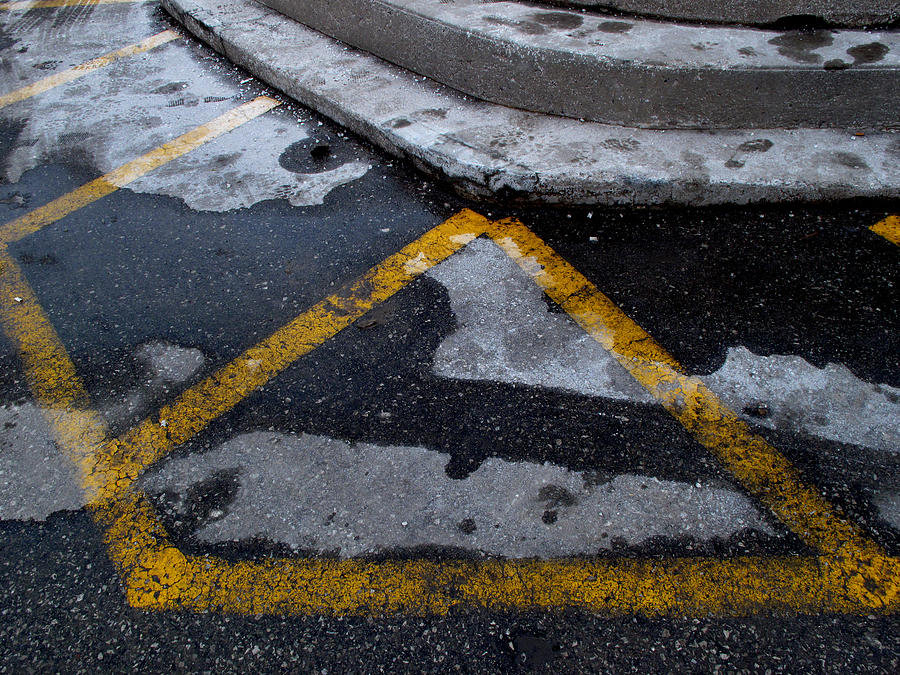 Yellow Lines 2  Photograph by Lyle Crump