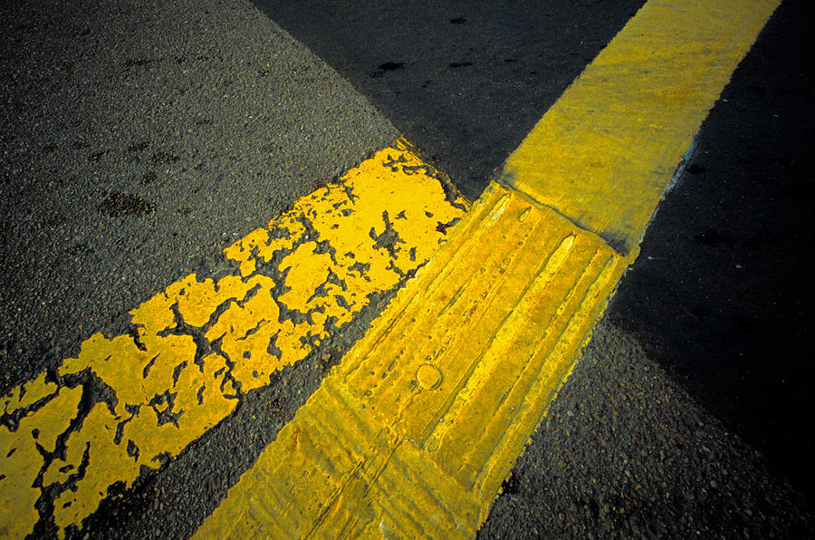 Yellow Lines On Road Photograph by Panoramic Images - Fine Art America