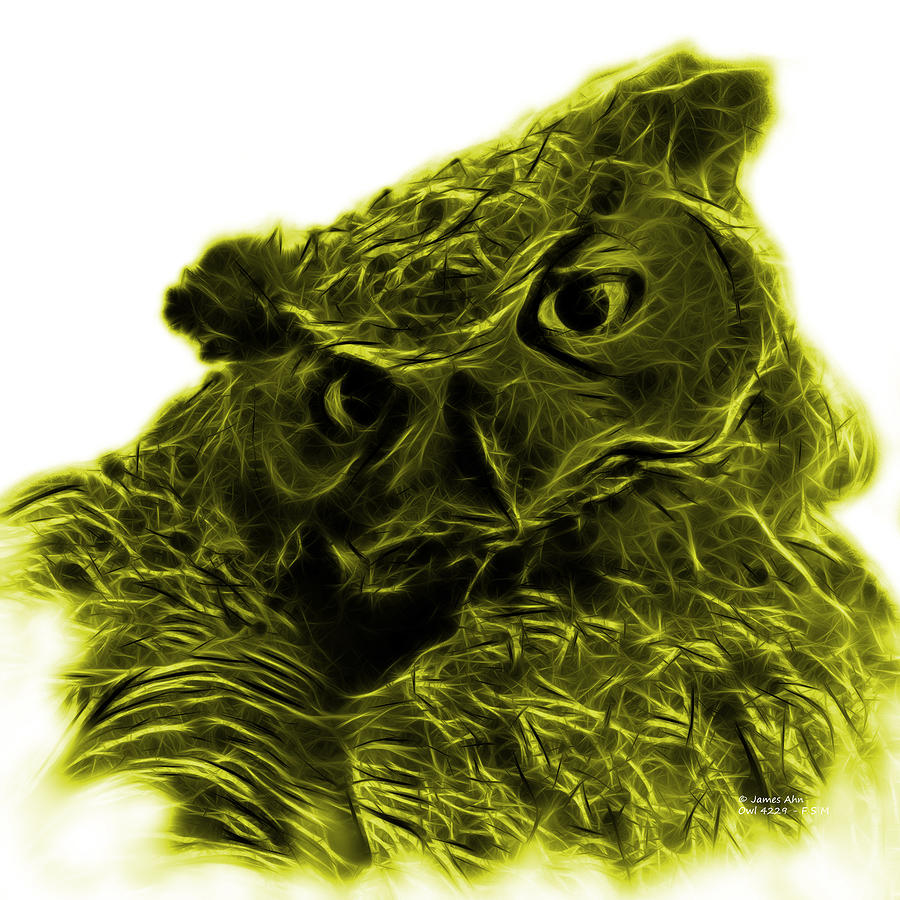 Yellow Owl 4229 - F S M Digital Art by James Ahn