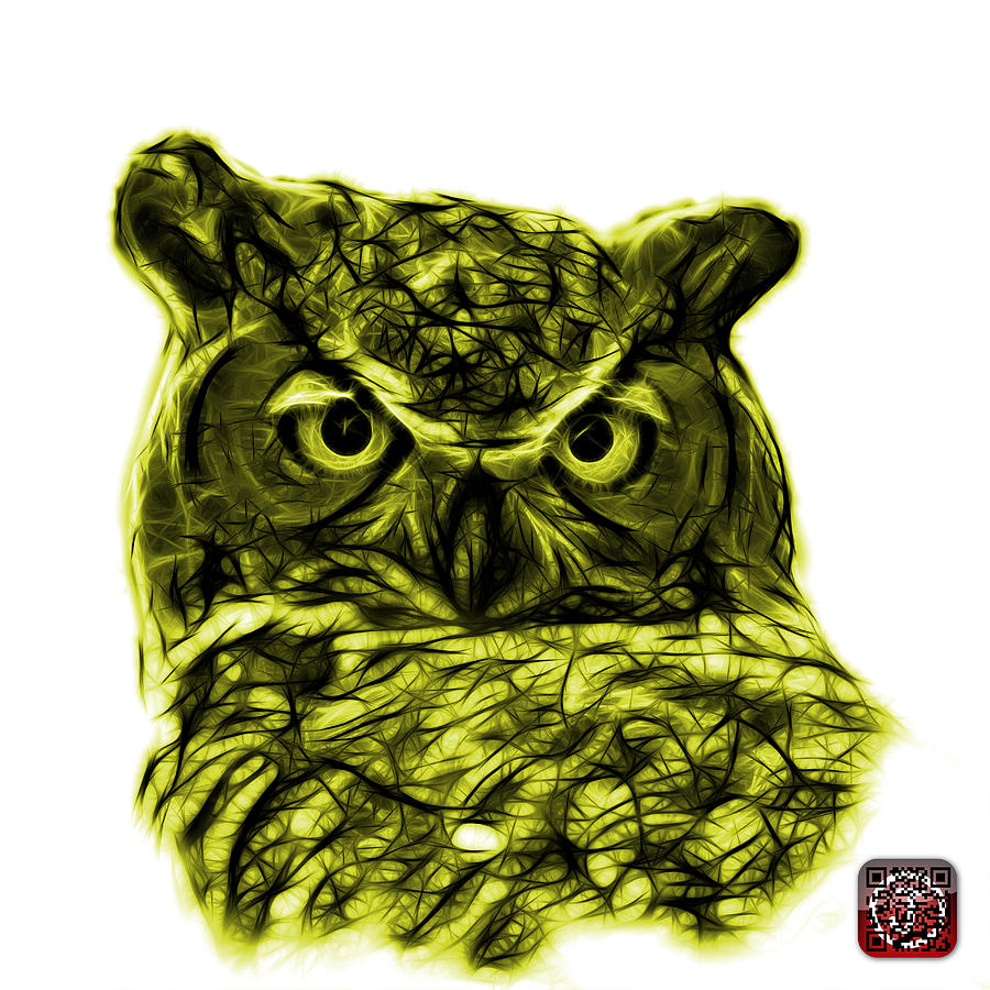 Yellow Owl 4436 - F S M Digital Art by James Ahn
