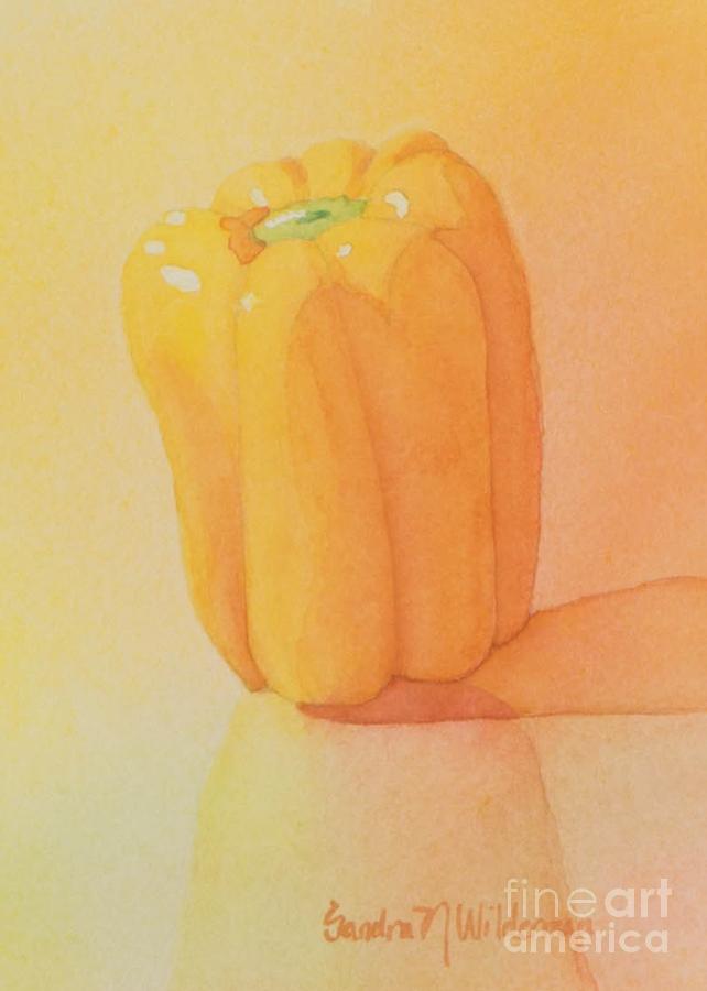 Yellow Pepper Painting by Sandra Neumann Wilderman
