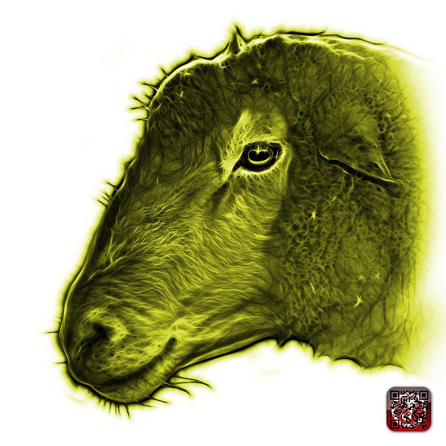 Yellow Polled Dorset Sheep - 1643 FS Digital Art by James Ahn