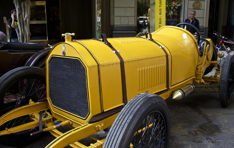 Yellow Roadster Photograph by Venetia Featherstone-Witty