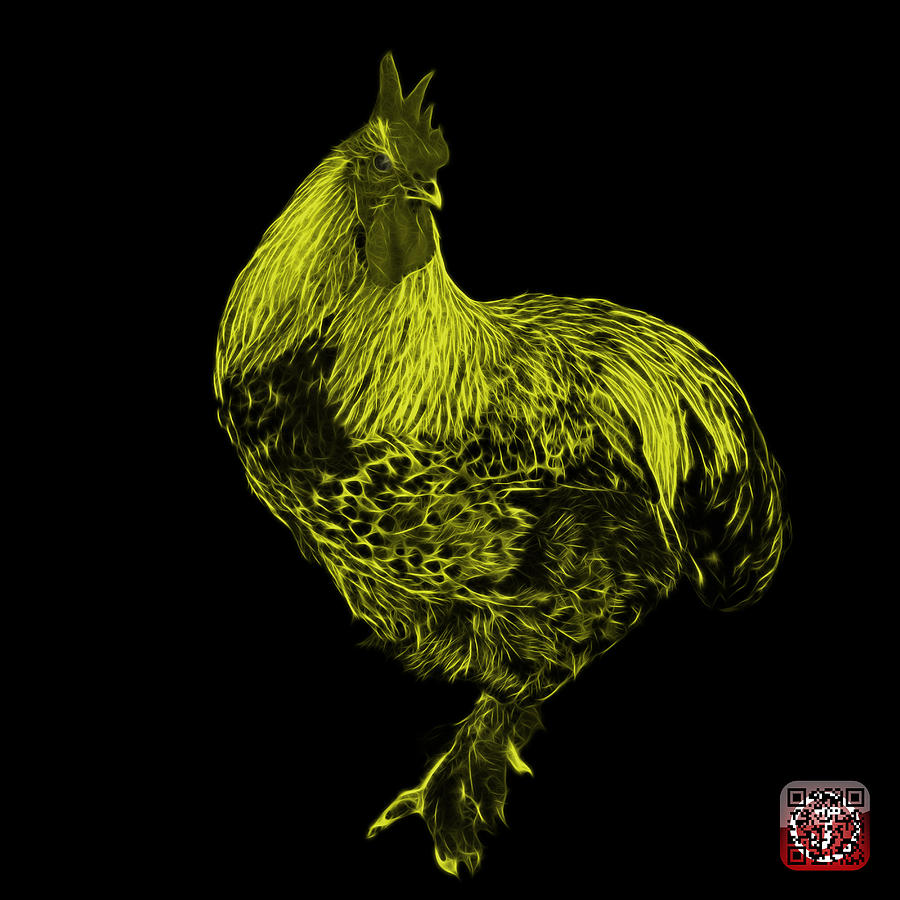 Yellow Rooster 3166 F Painting by James Ahn