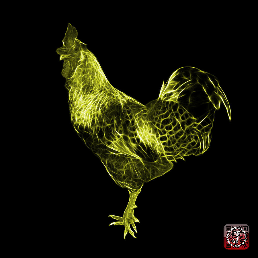 Yellow Rooster 3186 F Digital Art by James Ahn