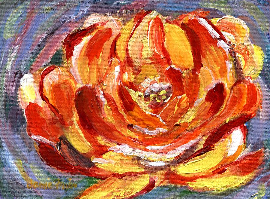 Yellow Rose Painting by Jamie Frier