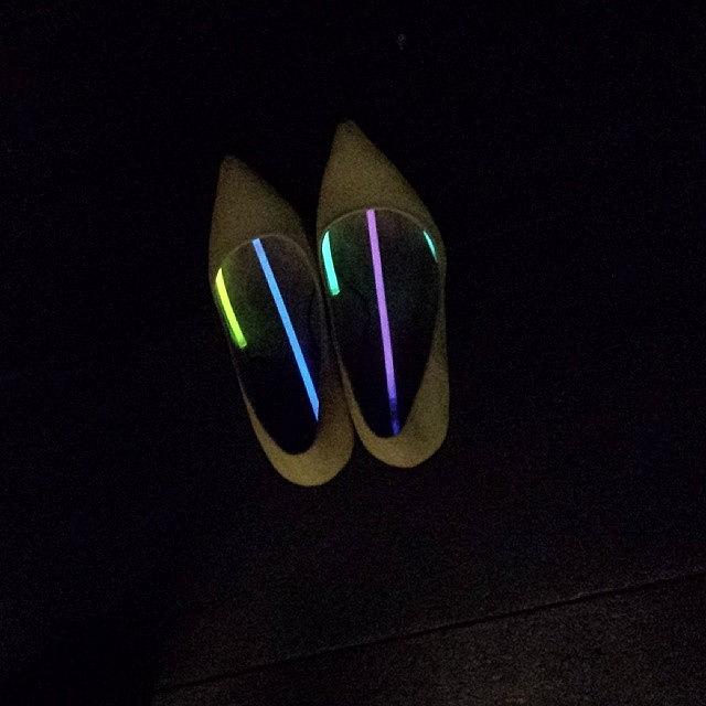 Tbt Photograph - Yellow Shoes And Glow Sticks. The End by K Bond