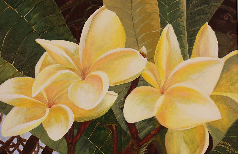 Yellow Splendor Painting by Barbara Ebeling