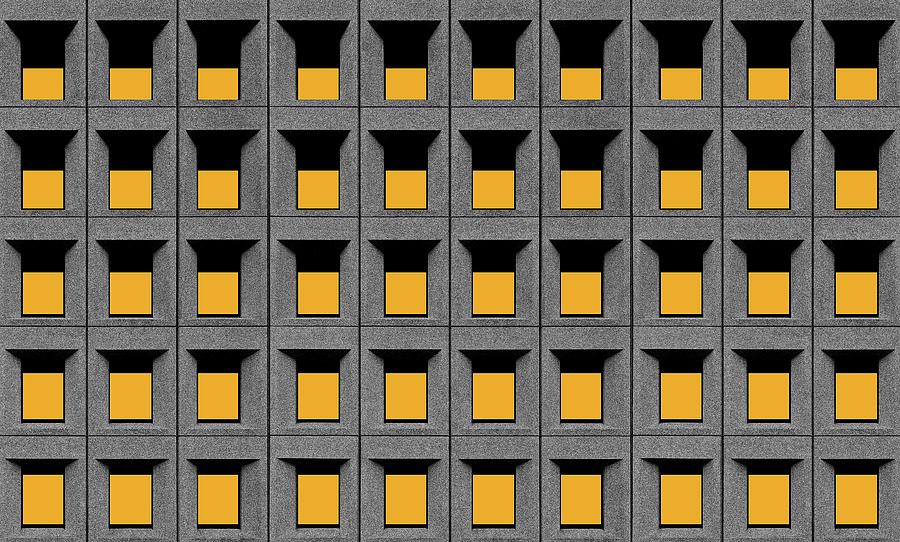 Yellow Squares Photograph by Inge Schuster