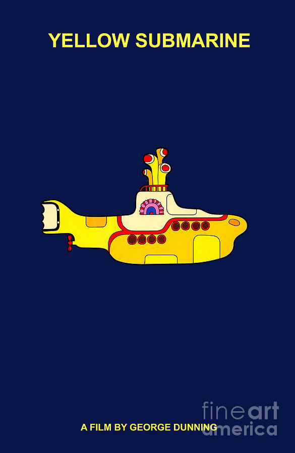Yellow Submarine Mixed Media by Marvin Blaine