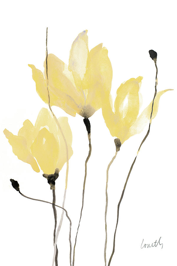 Flower Painting - Yellow Sway by Lanie Loreth
