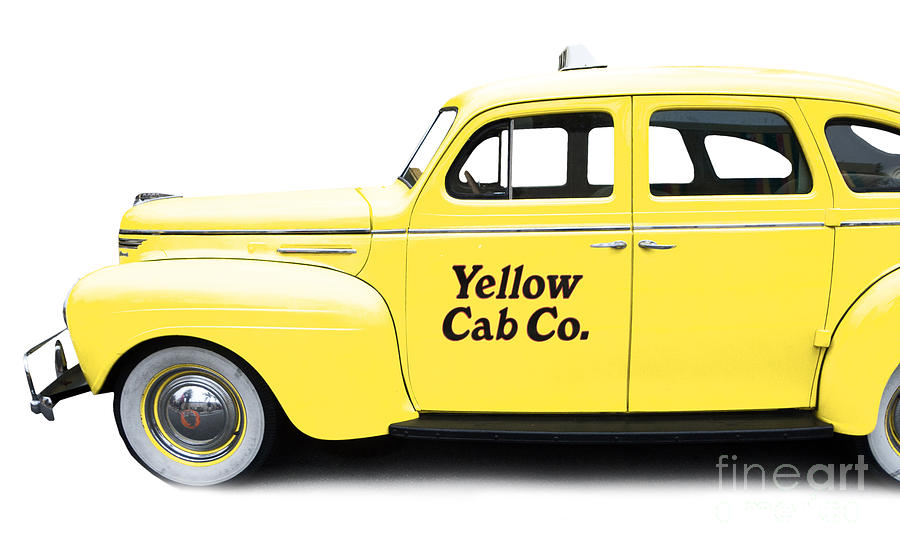 Yellow Taxi Cab Photograph by Edward Fielding