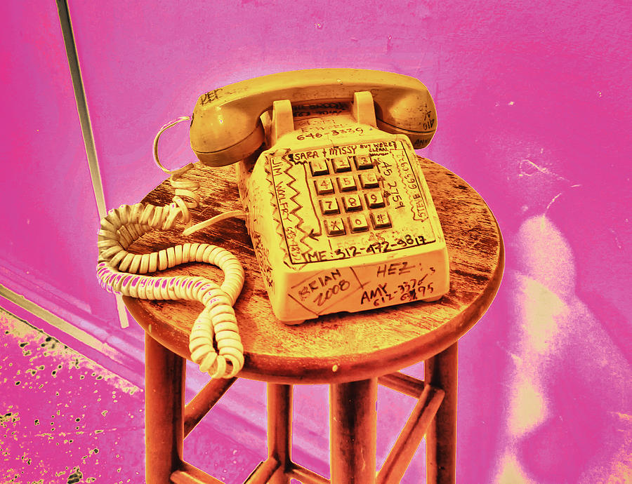 Yellow Telephone Photograph by Jessica Levant