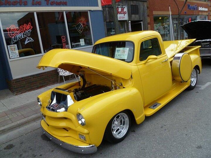 1954 Ford F100 Yellow Pickup Truck  Photograph by Lingfai Leung