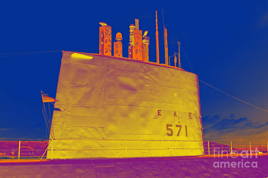 Yellowed Submarine Photograph by Joe Geraci