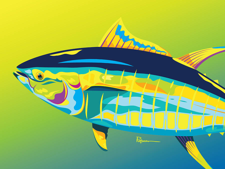Yellowfin Colors Digital Art by Kevin Putman