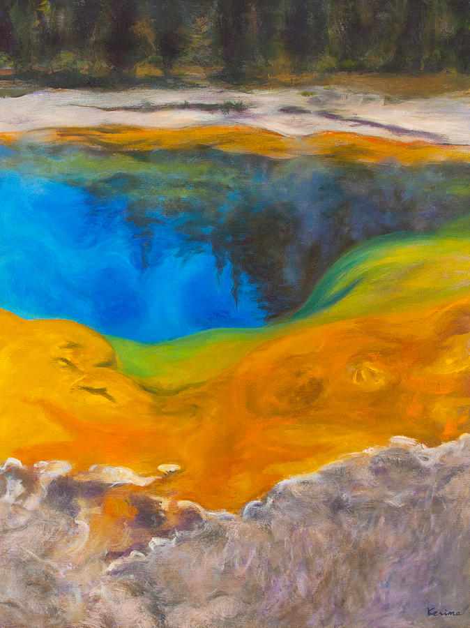 Yellowstone #3 Painting by Kerima Swain