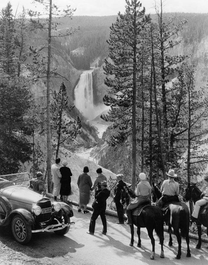 Yellowstone Canyon, C1932 Photograph by Granger Yellowstone Canyon, C1932 Photograph by Granger