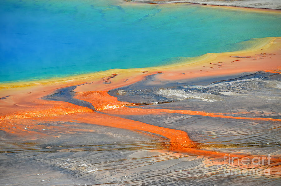 Yellowstone Colorful Grand Prismatic Spring Photograph by Debra Thompson
