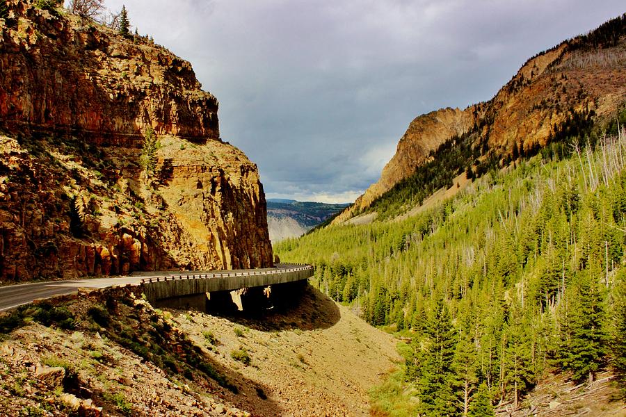 Yellowstone Drive Photograph by Benjamin Yeager