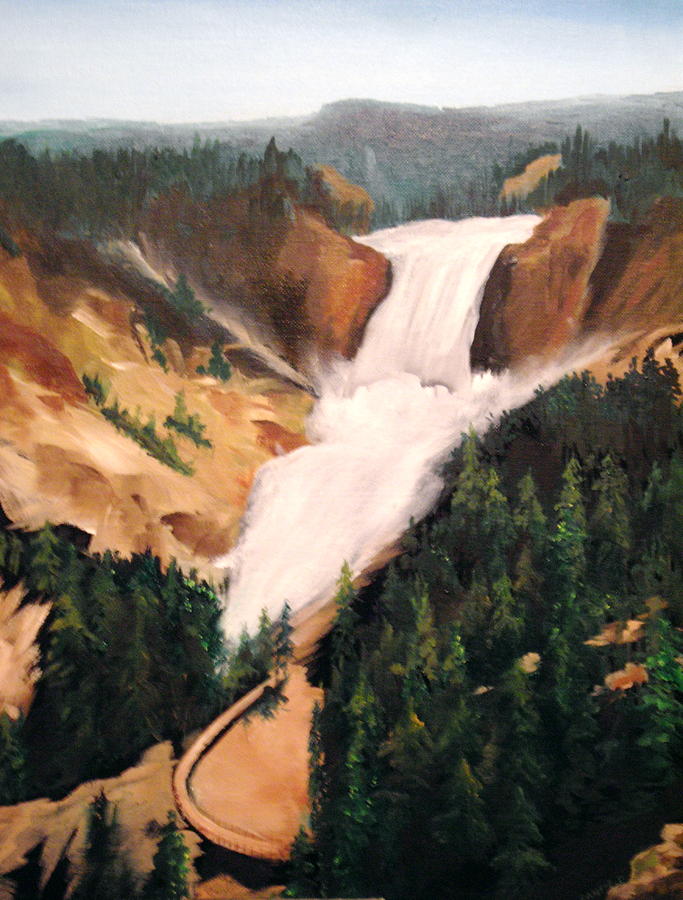 Yellowstone Painting by Ellen Canfield