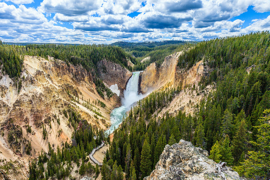 Yellowstone Grand Canyon Photograph by Kelly Cheng Travel Photography