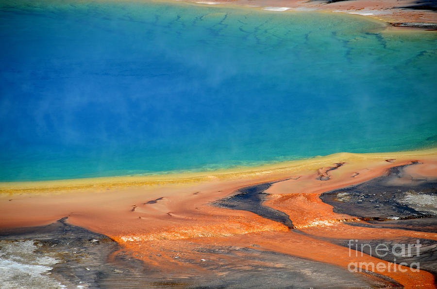 Yellowstone Grand Prismatic Colors Photograph by Debra Thompson