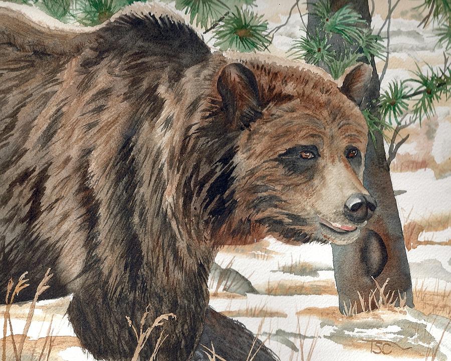 Bear Painting - Yellowstone Grizzly by Tammy Crawford