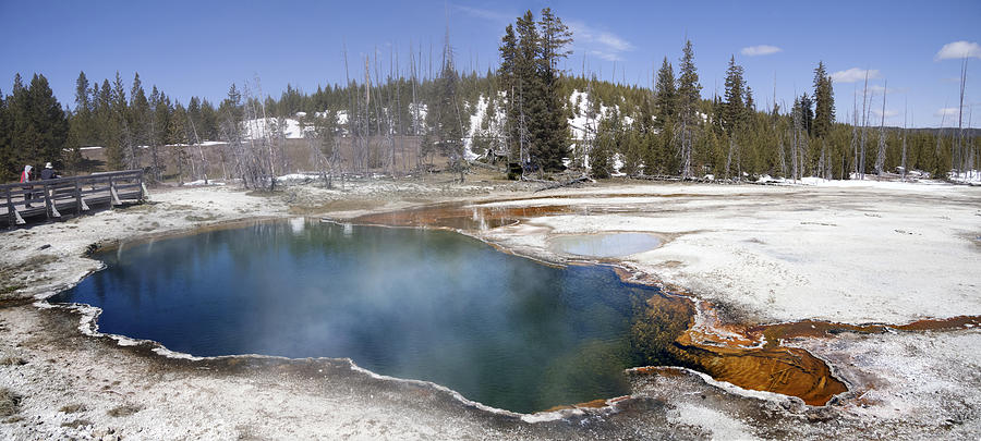 Yellowstone Hot Pot Panorama Photograph By Ursula Salzmann Pixels