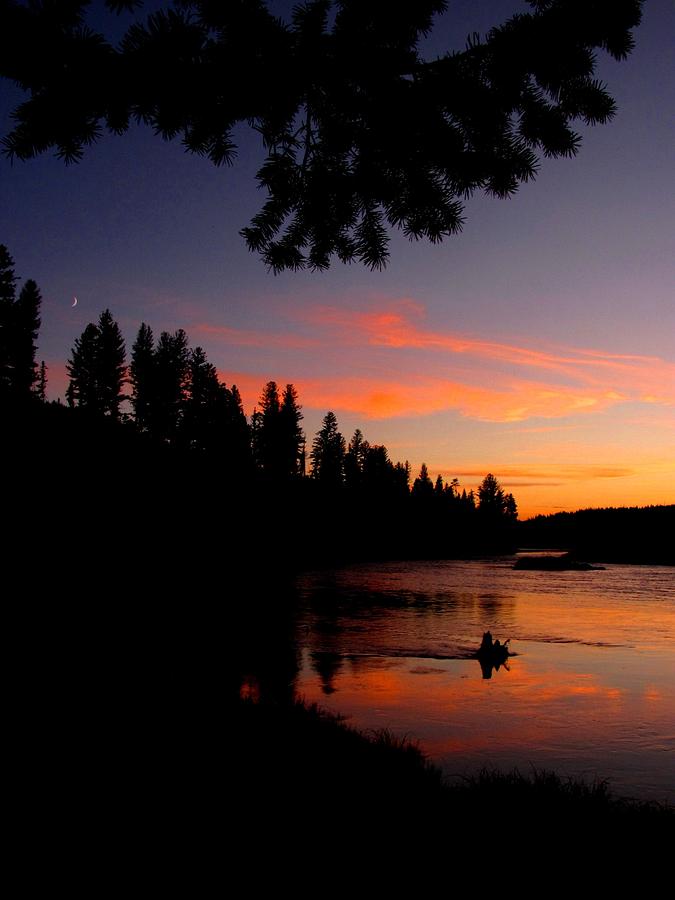 Yellowstone Lake at Sunset Photograph by Joey Bergeron - Fine Art America