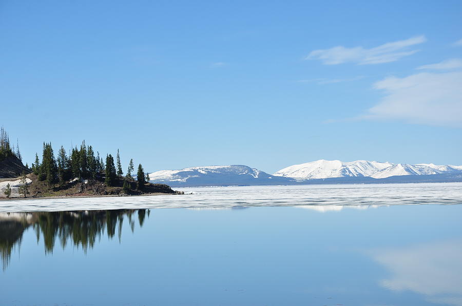 Yellowstone Lake in the Spring Photograph by Frank Madia