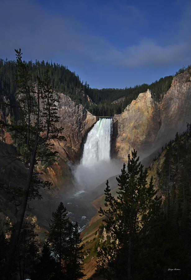 Yellowstone - Lower Falls At Sunrise 03 Photograph by George Bostian