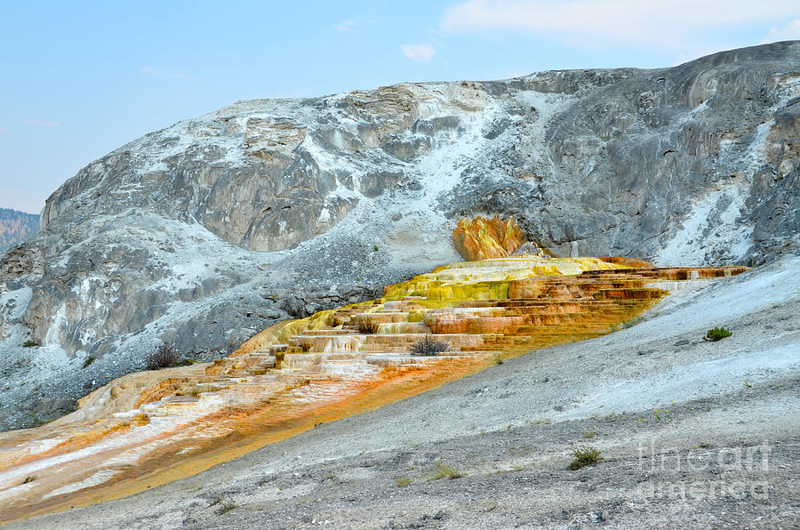 Yellowstone Mammoth Hot Springs Trail Spring Photograph by Debra Thompson