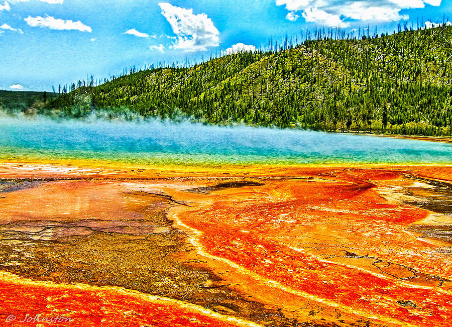 Yellowstone National Park Digital Art - Yellowstone National Park  by Bob and Nadine Johnston