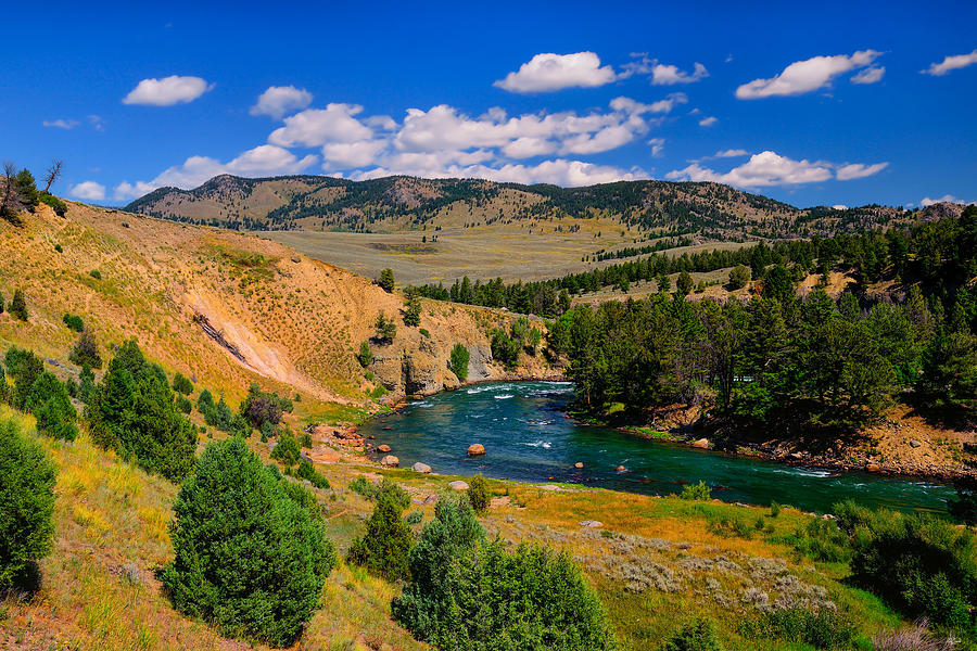 Yellowstone National Park Photograph - Yellowstone River Bend by Greg Norrell