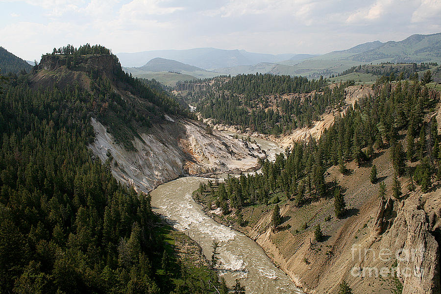 Yellowstone River Photograph by E B Schmidt
