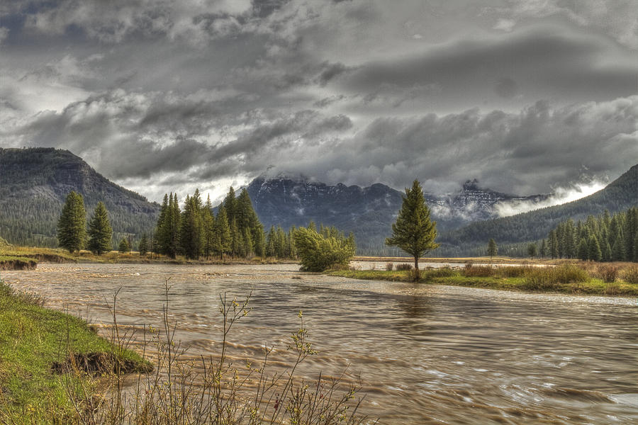 Yellowstone National Park Photograph - Yellowstone River by Jack R Perry