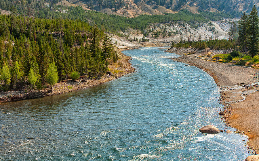 Yellowstone River Journey Photograph by John M Bailey