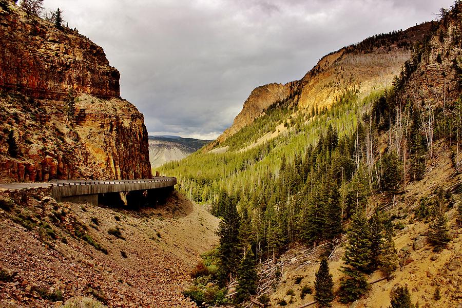 Yellowstone Highway Photograph by Benjamin Yeager