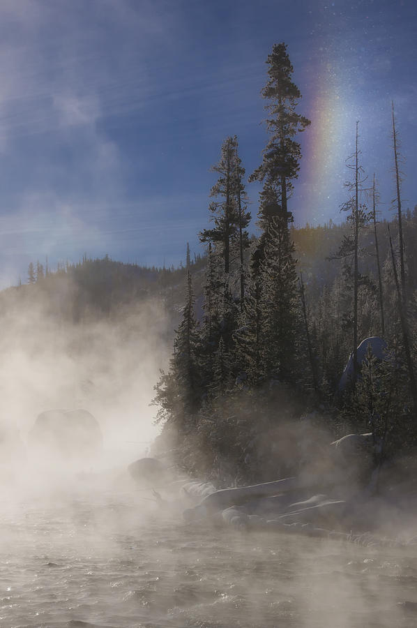 Yellowstone Sundog Photograph by Priscilla Burgers