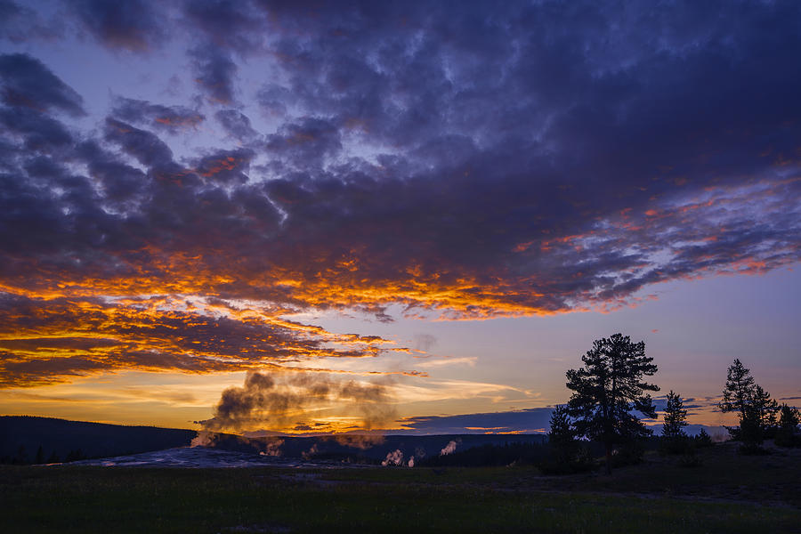Yellowstone sunset Photograph by Vishwanath Bhat