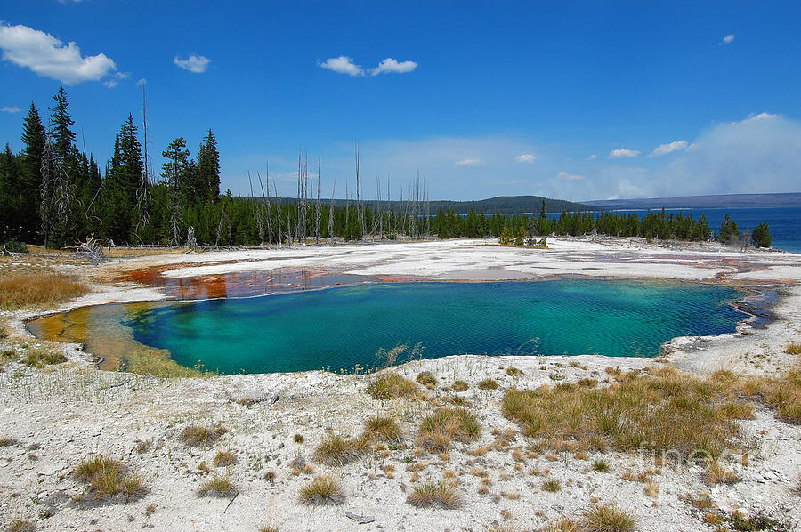 Yellowstone West Thumb Abyss Pool Photograph by Debra Thompson