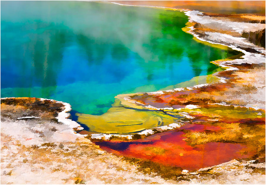 Yellowstone West Thumb Geyser Photograph by Ginger Wakem