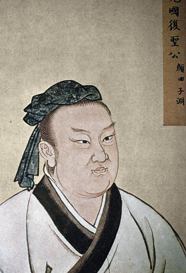 Yen Hui (521-490 B Painting by Granger