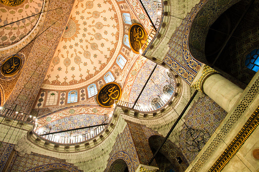 Greek Photograph - Yeni Camii mosque in Istanbul - Turkey by Frank Gaertner