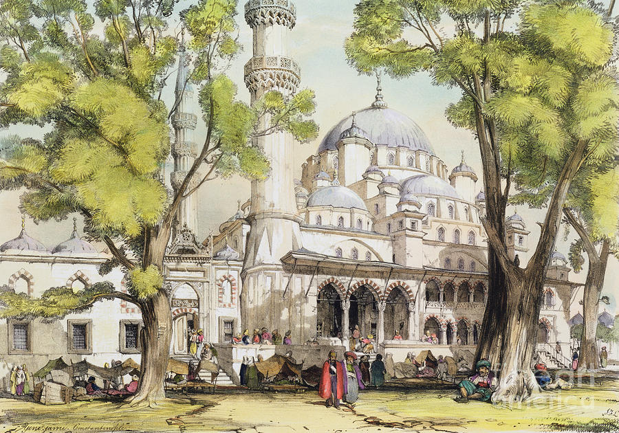 John Frederick Lewis Painting - Yeni Jami Constantinople by John Frederick Lewis